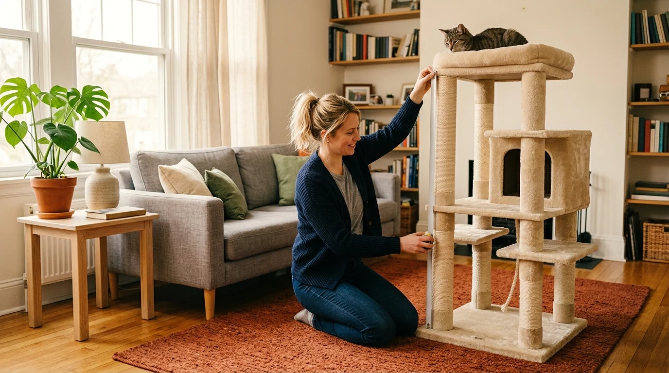 How Tall Should a Cat Tower Be? Safe Height Guide