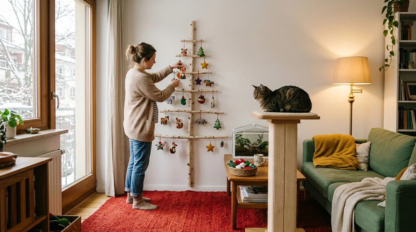 Safe Christmas Tree Alternatives for Homes With Cats