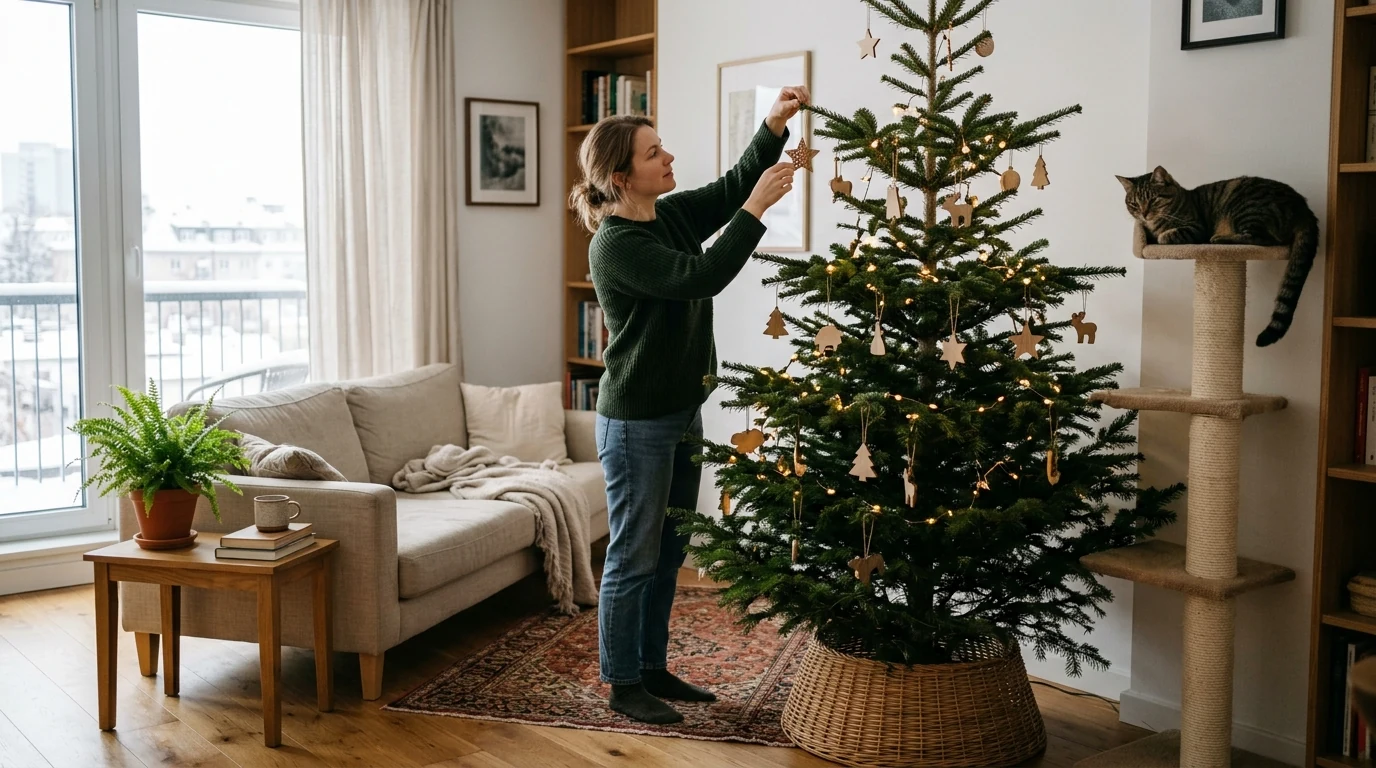 Cat-Proof Your Christmas Tree Without Risky Sprays