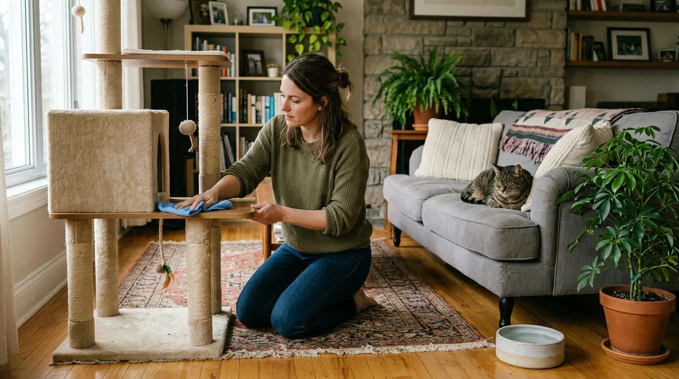How to Safely Disinfect a Cat Tree, Surface by Surface