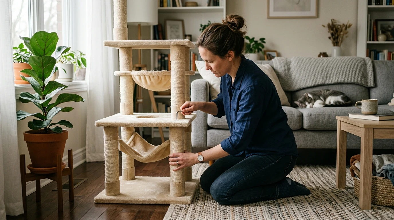 How to Make a Cat Tree Sturdier and Stop Wobbling