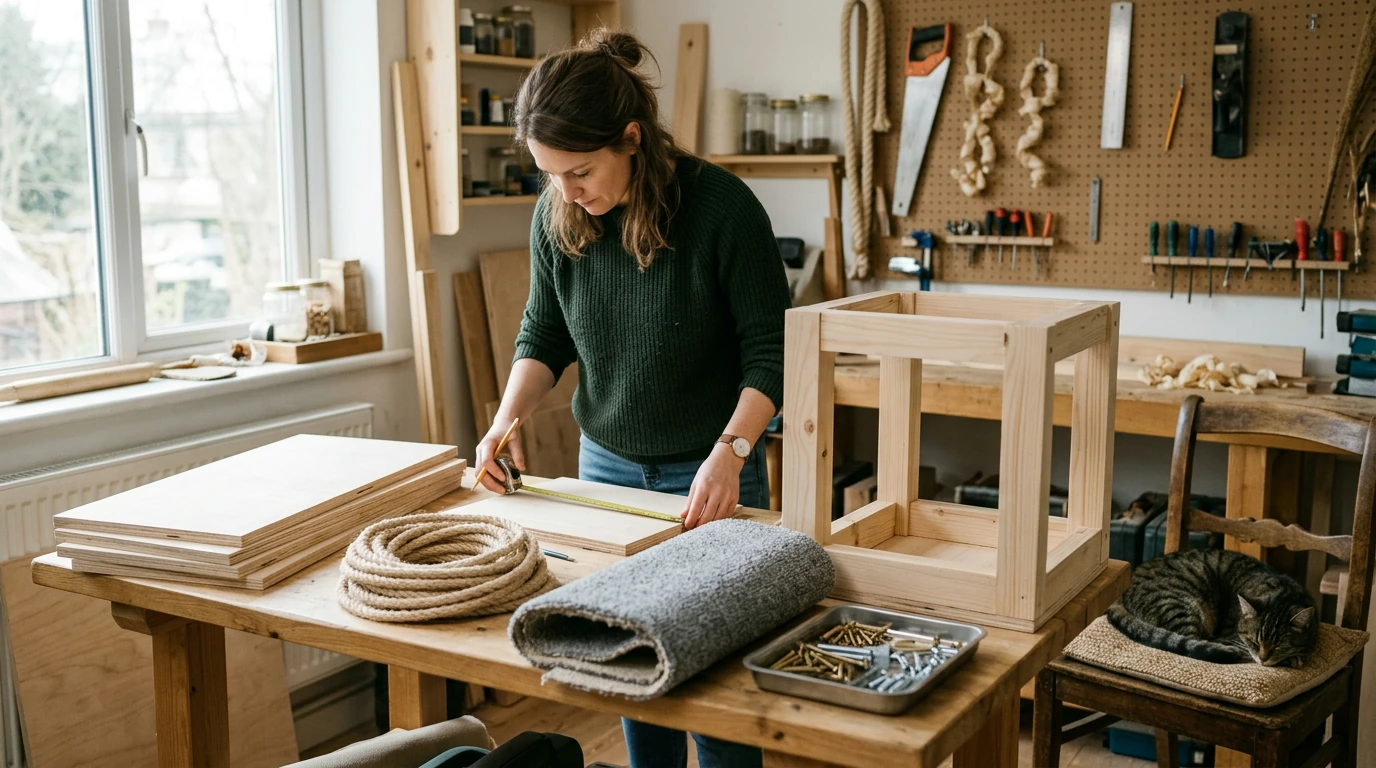 DIY Cat Tree Supply List: Wood, Sisal and Hardware